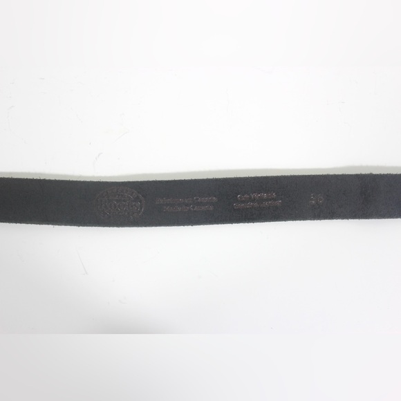 Black Leather Belt, Narrow Belt Silver Buckle Jeans Belt, Unisex Mens Womens - Picture 8 of 8